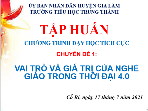 Sinh hoạt chuyên môn Tổ 1: Chuẩn bị cho Tiết chuyên đề Tiếng Việt lớp 1A6 ( Thứ 6 , ngày 2/4/2021)